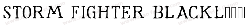 storm fighter blackl字体转换